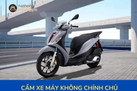 Cầm xe máy không chính chủ khi mua xe cũ